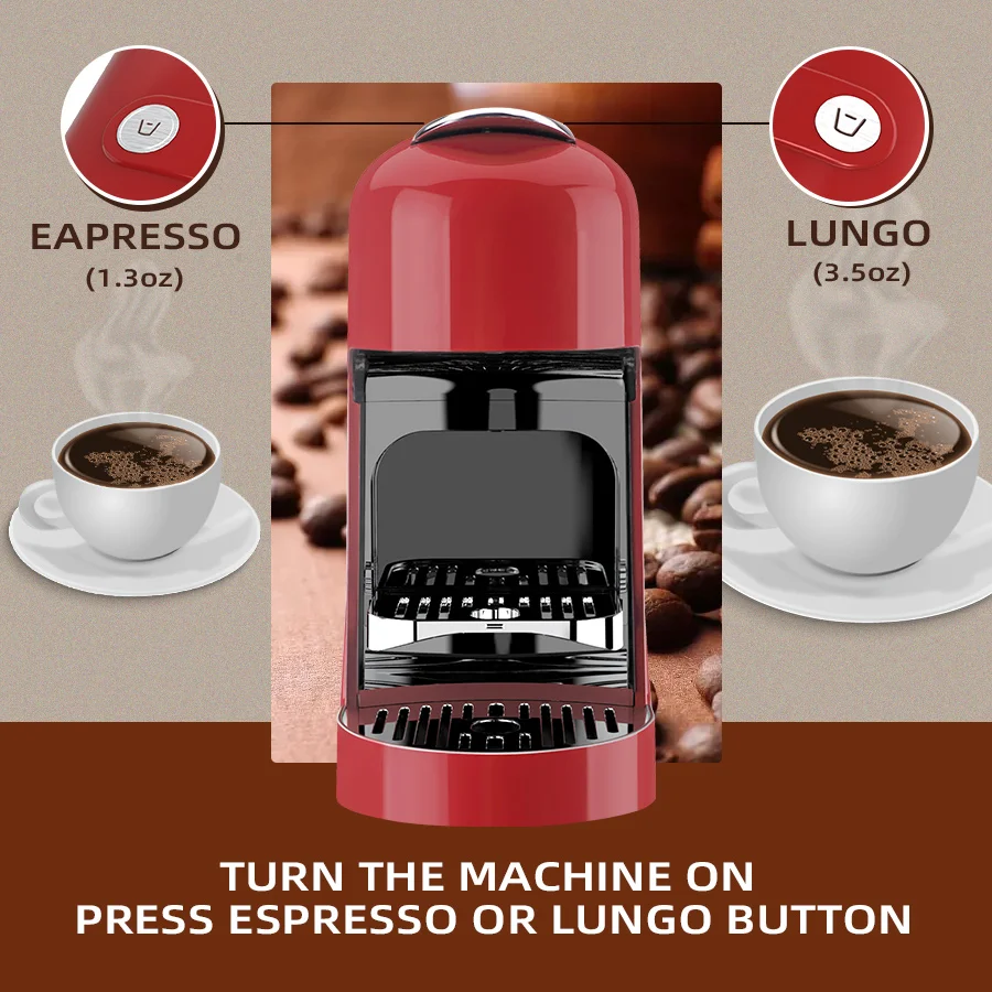 Wholesale  Custom Logo Capsule Coffee Maker Espresso Machine