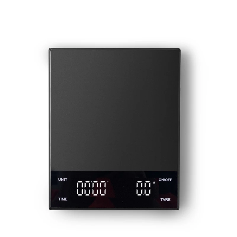 Profesional High-precision led display digital bean weighing grinder drip espresso scale coffee scale with timer