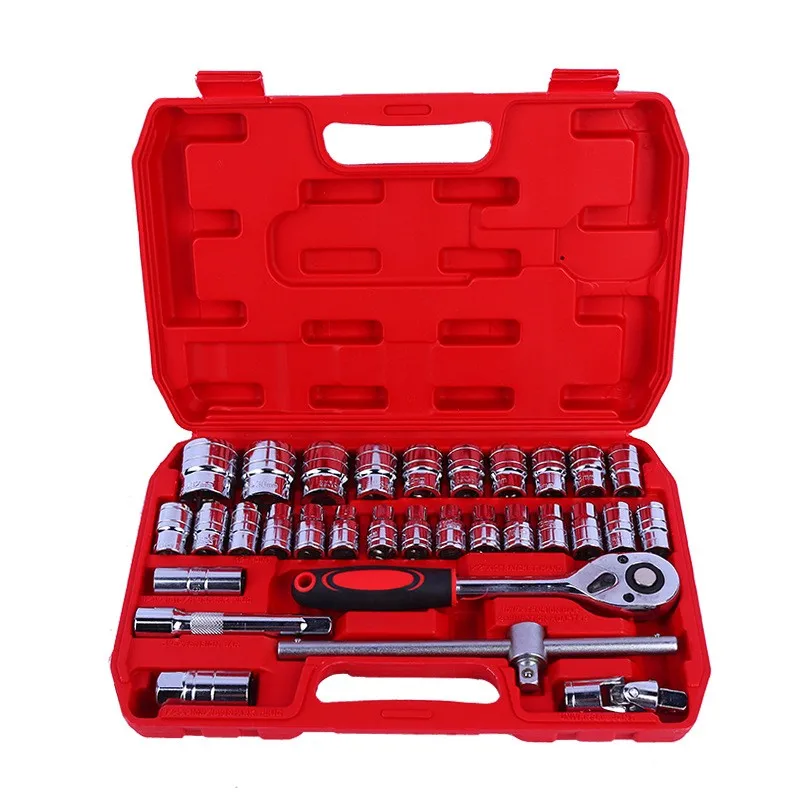 Wrench Set 32 Tool Kit For Car Tool Screwdriver And Bit Ratchet Torque Quick Wrench Spanner Wrench Socket Key Hand Tools