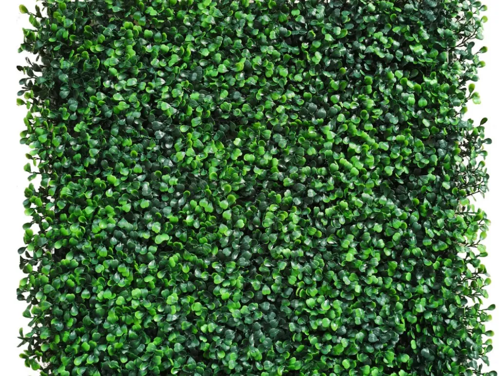2022 New  Decoration Faux Green Boxwood Panels Fence Hedge Backdrop Artificial Plant Grass Wall
