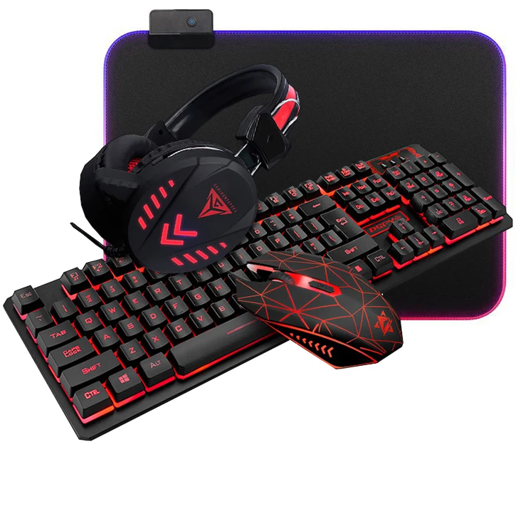  4 в 1 наивысшего качества поставщик Клавиатура teclado gamer печатающая головка Roland свет беспроводной механическая клавиатура игровое