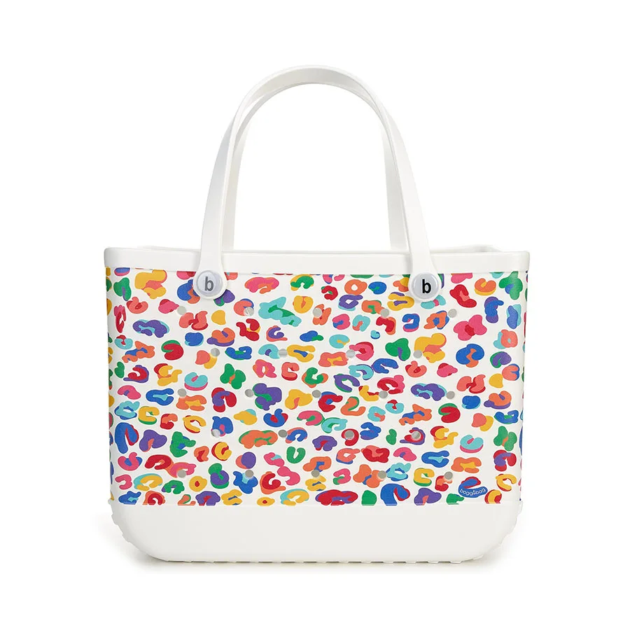 2023 New OEM Customize Printed Beach Bag EVA Handbag Basket Large Tote Eva Handbags Silicone Totes Beach Bogg Bag