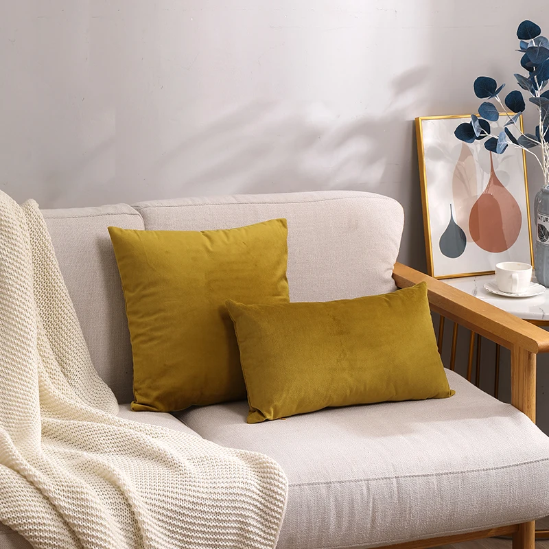 Best selling Throw Pillow Cover 100% Polyester Pillow Case 45x45cm Luxury Velvet Pillow Case