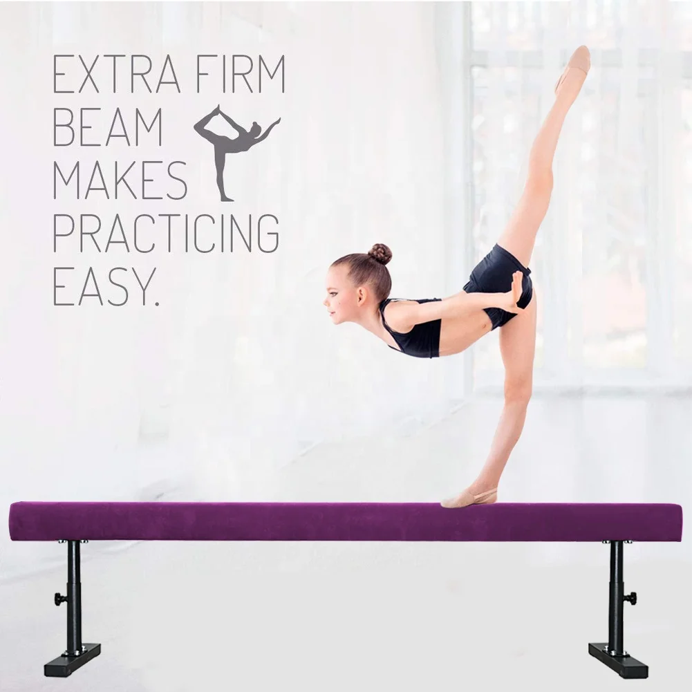 Low Price Foldable Gymnastic Balance Beam For Training Gymnastics Adjustable Beam Covering