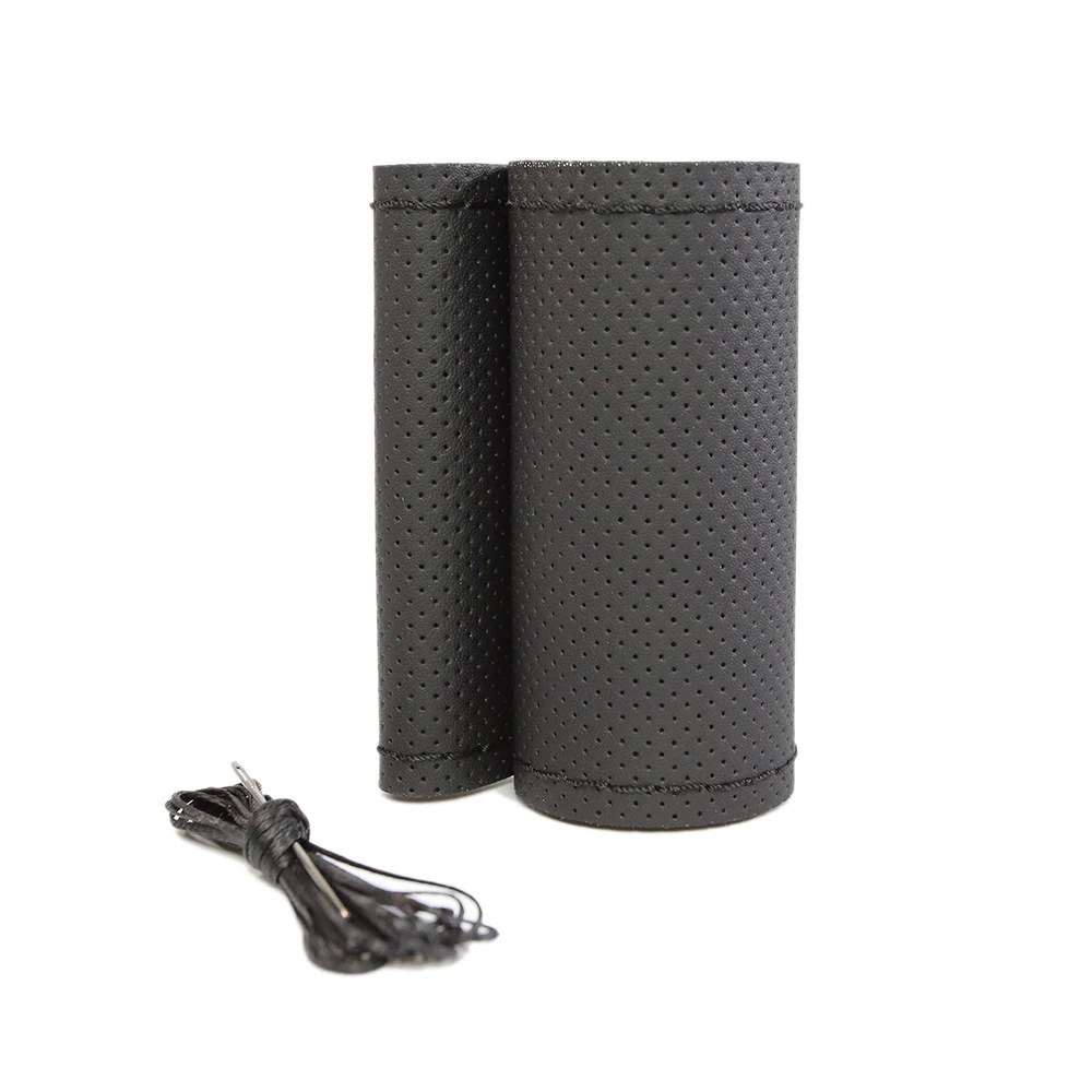 Factory Price Manufacturer Supplier Car accessories Steering Wheel Cover Hand Sewing Leather Steering Wheel Cover