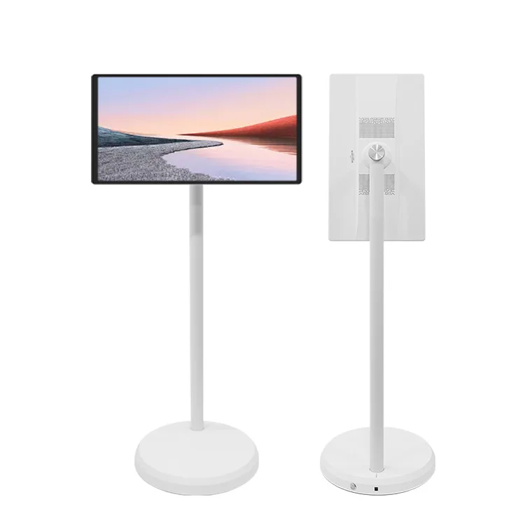 New Design Wireless Wifi Rollable Jcpc Bestietv Free Touch Screen Stand Tv Follow By Me Screen Panel Lcd