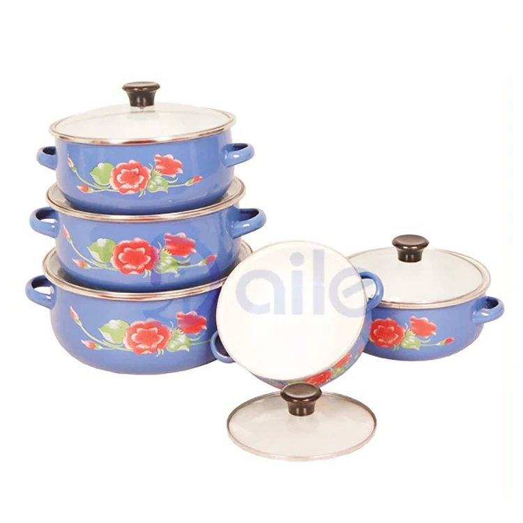 pot kashmir enamel porcelain enamel casserole Home kitchen cookware cooking pots