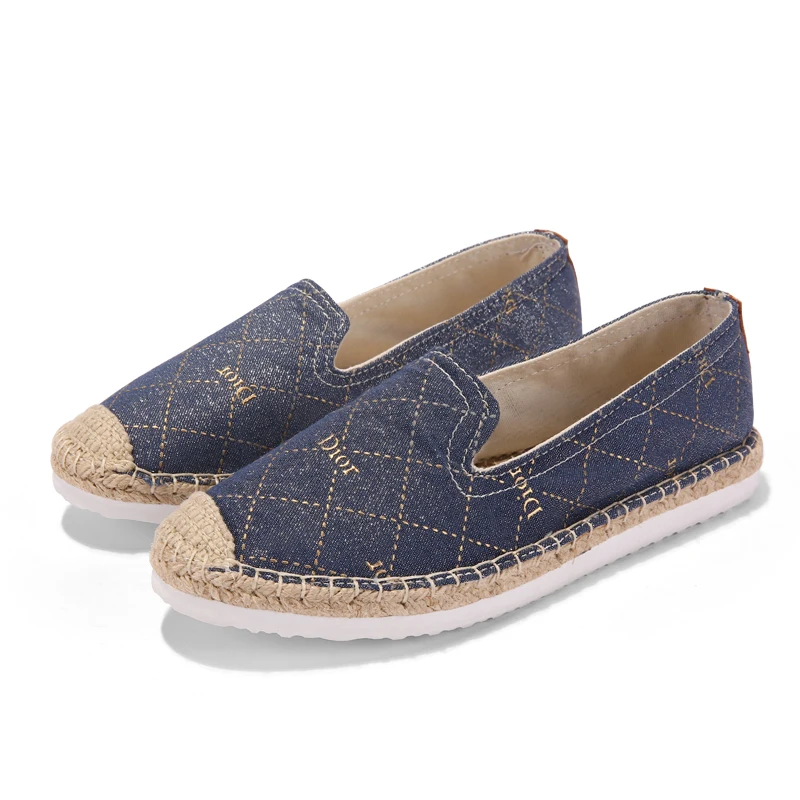 Drop Shipping Women Espadrilles Flat Lifestyle Shoes Women Jute Sole
