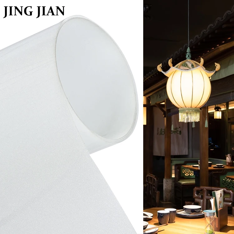 Good Light Transmission Parchment OEM Wholesale Hardback Lamp Shade Round Pendant Light Self-adhesion PVC Lampshades