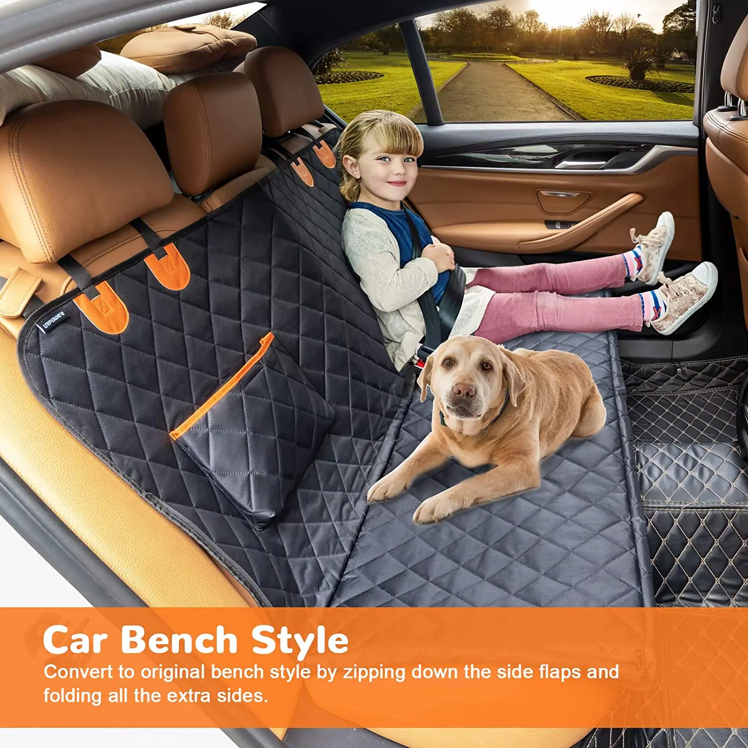 OEM Factory Dog Seat Cover Car Seat Cover for Pets Waterproof Pet Seat Cover Hammock Heavy Duty Scratch Proof Nonslip Durable