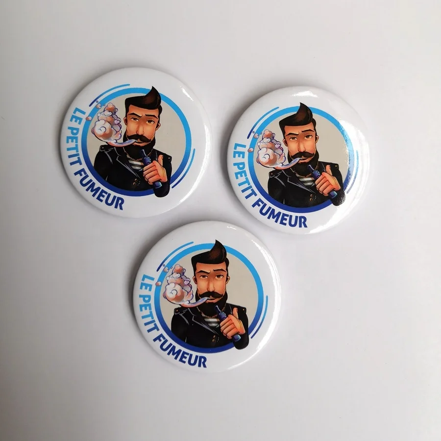 Custom new products for magnetic round shaped beer bottle badge opener