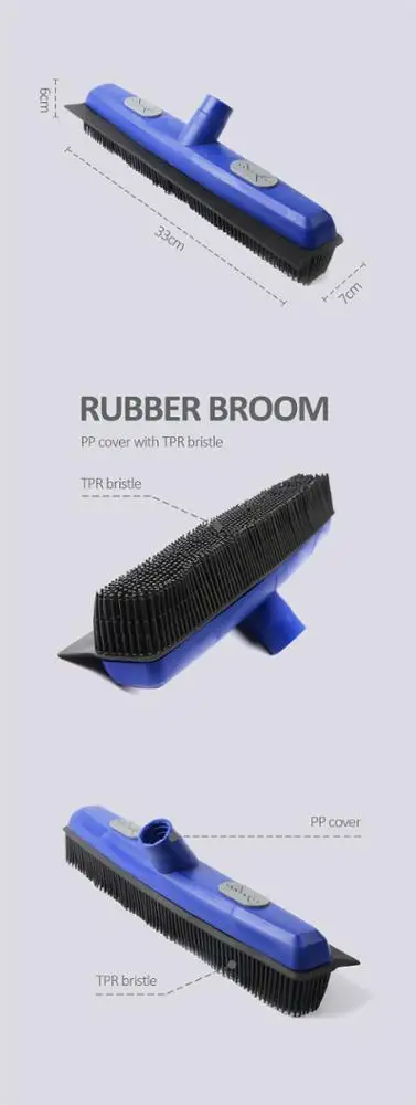Dog hair removal products rubber broom sweeper replacement head