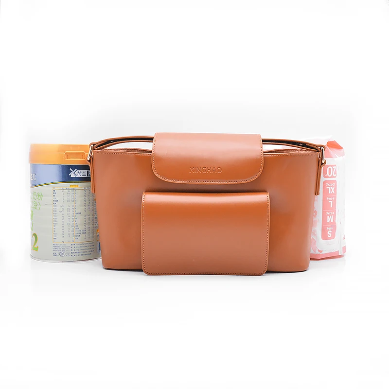 Custom Women Fashion Ladies Big Capacity Caddy Nappy Organizer Blue Pu Vegan Leather Tote Baby Diaper Mummy Bags Set for Travel