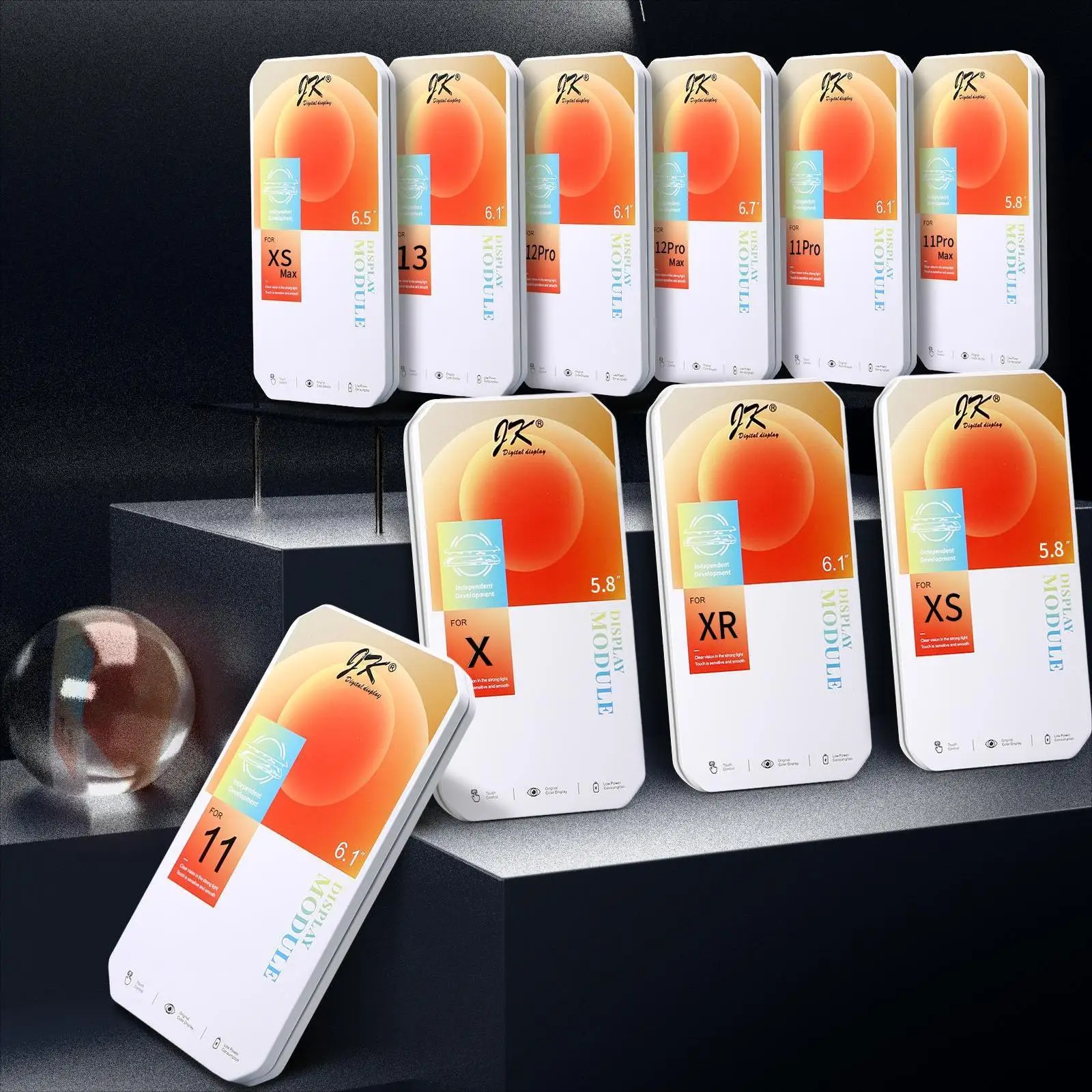 Wholesale lcd display supplier X XR XS XSMax 11Pro 12Pro Max 13 original JK Incell Screen for iPhone X lcd screen replacement