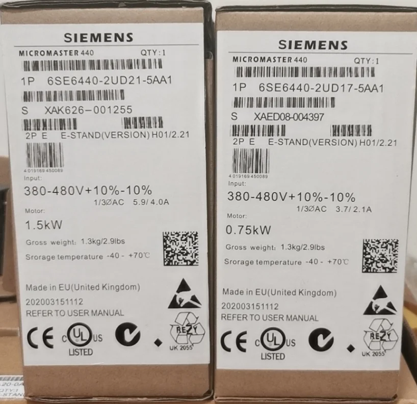 6SL3210-1KE14-3AB2 новый оригинальный Siemens G120C преобразователь частоты кВт 6SL321O-1KE14-3AB2