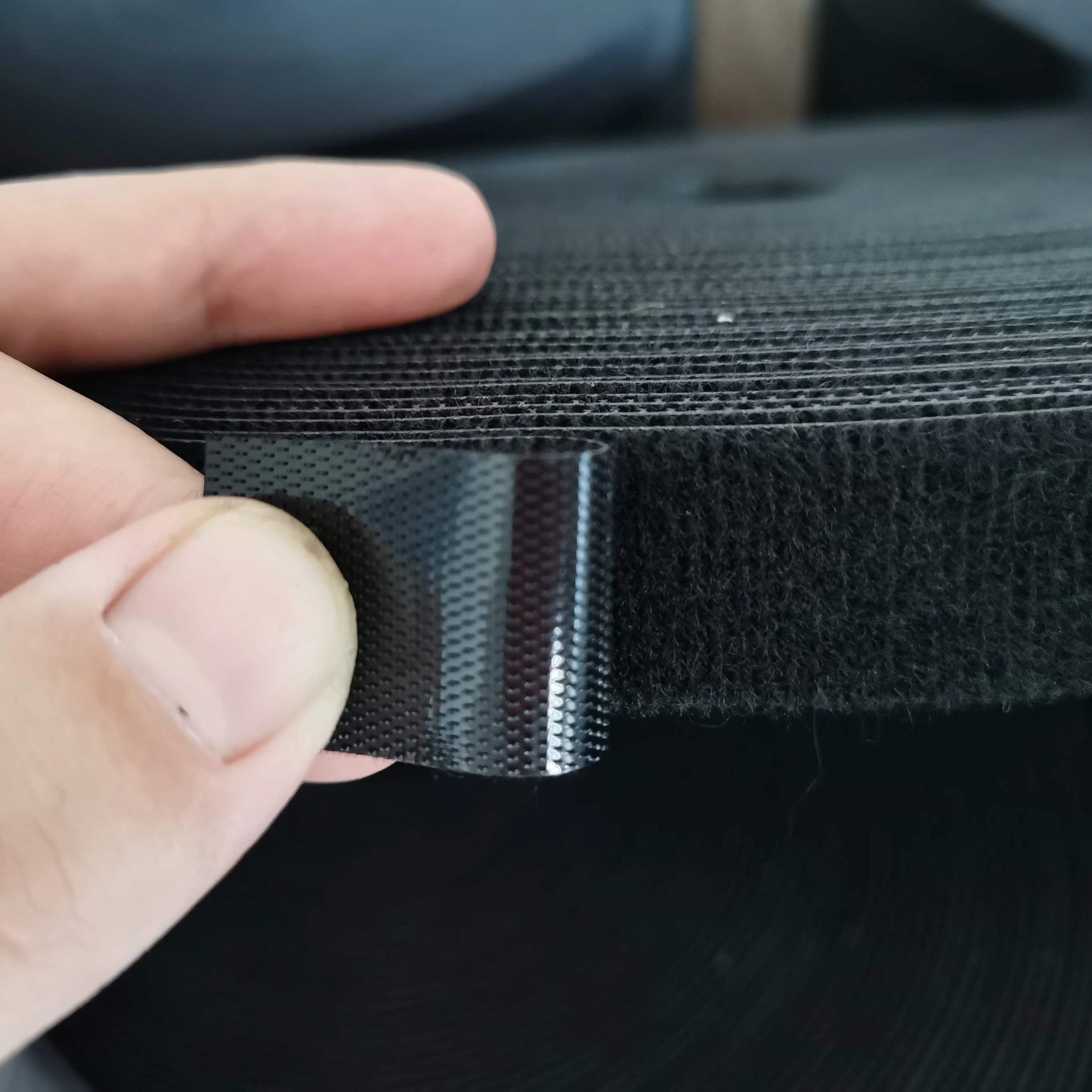 self gripping back to back hook and loop tape nylon fasteners strap baby soft ultra thin double sided hook and loop sheet