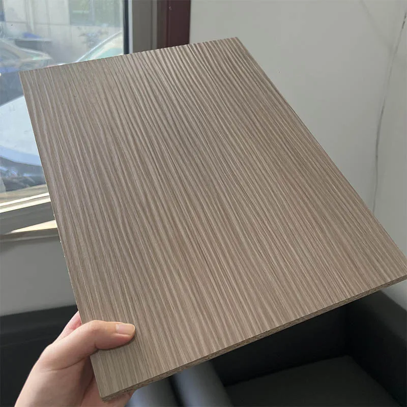 JUANA 18mm Melamine MDF Board Realistic Wood Grain Synchronous Alignment Double Side Melamine Faced Fibreboards for Furniture