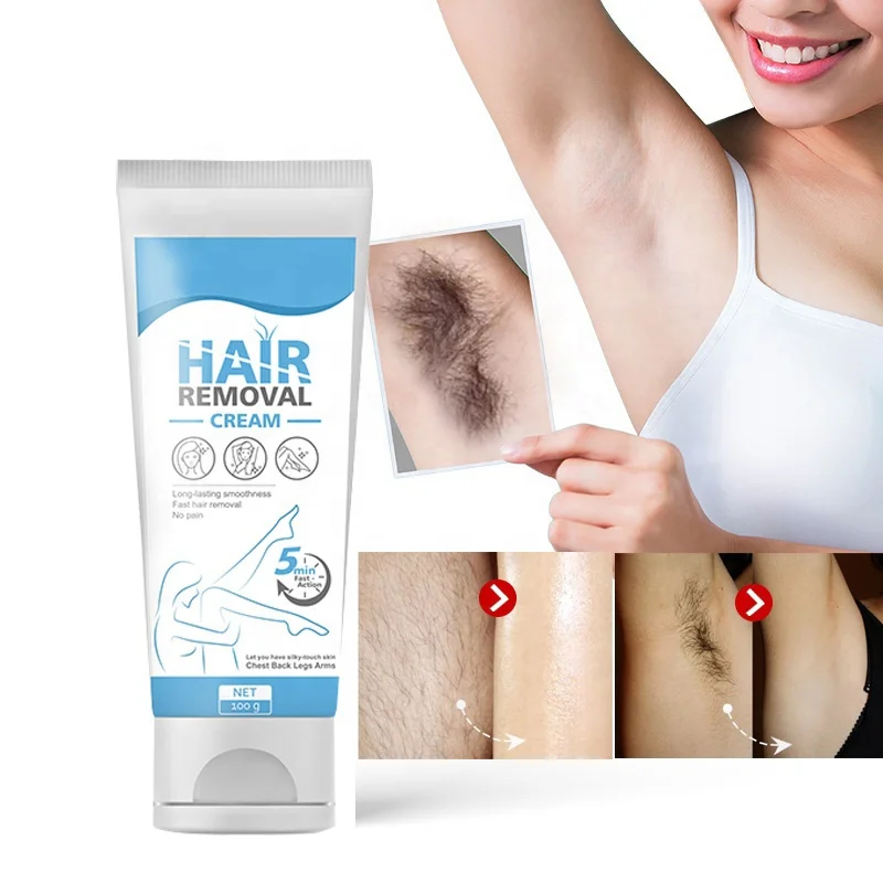 Best Private Label Unique Body Face Virgin Pubic Organic For Men And Women Body Armpit Whitening Hair Removal Cream