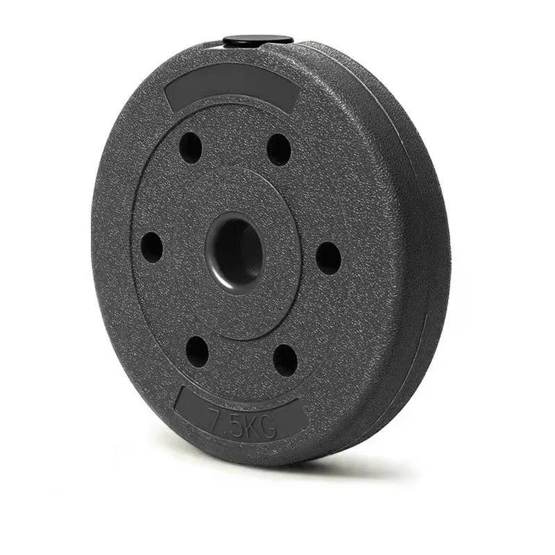 Plastic concrete gym technique Odorless Eco - friendly Barbell weight training plates