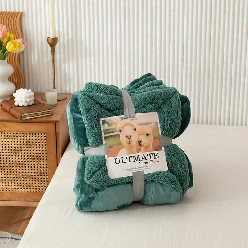Hot selling throws blanket for sofa sherpa throw blankets fleece