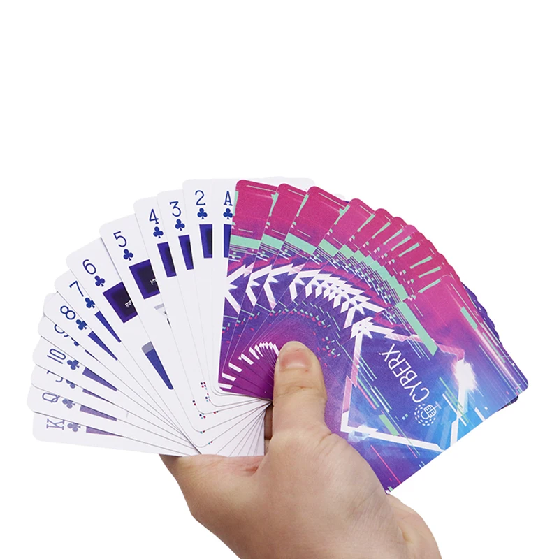 High Quality Standard poker card Customized 100% PVC Plastic Playing Card With A Glossy Tuck Box manufacturer plastic cards pvc