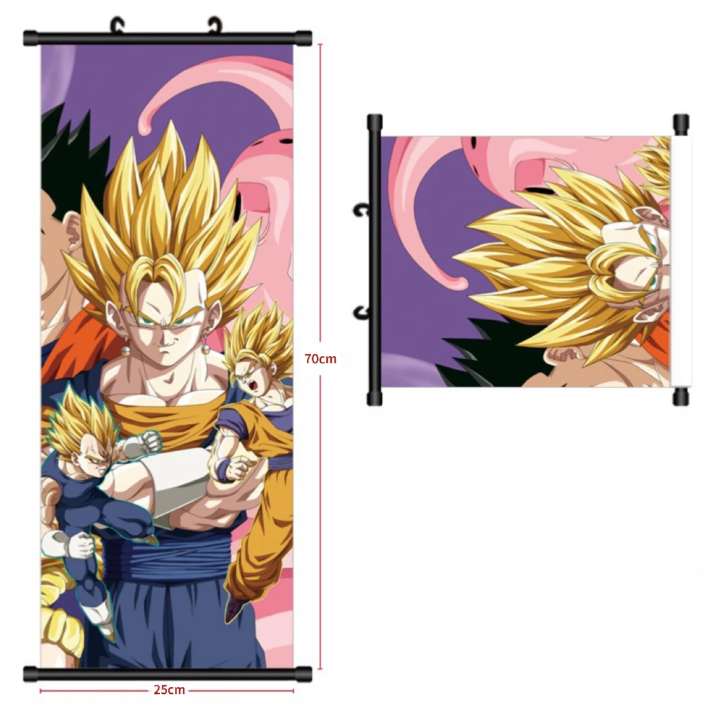 Japanese Anime Posters Dragon Ball Goku Anime Characters HD Printed Scroll Hanging Promotional Gifts