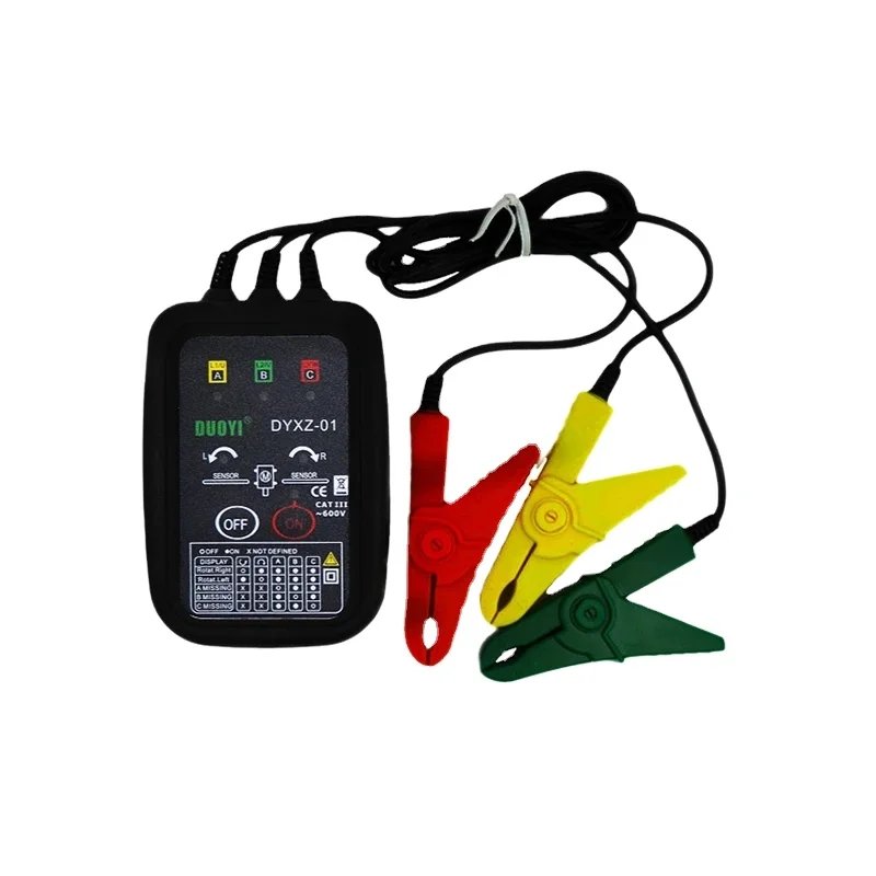 DYXZ-01 70V ~ 600V AC Бесконтактный индикатор фазы детекторы цепи LED перерыв испытательное напряжение Детектор метр 3 тестер чередования фаз