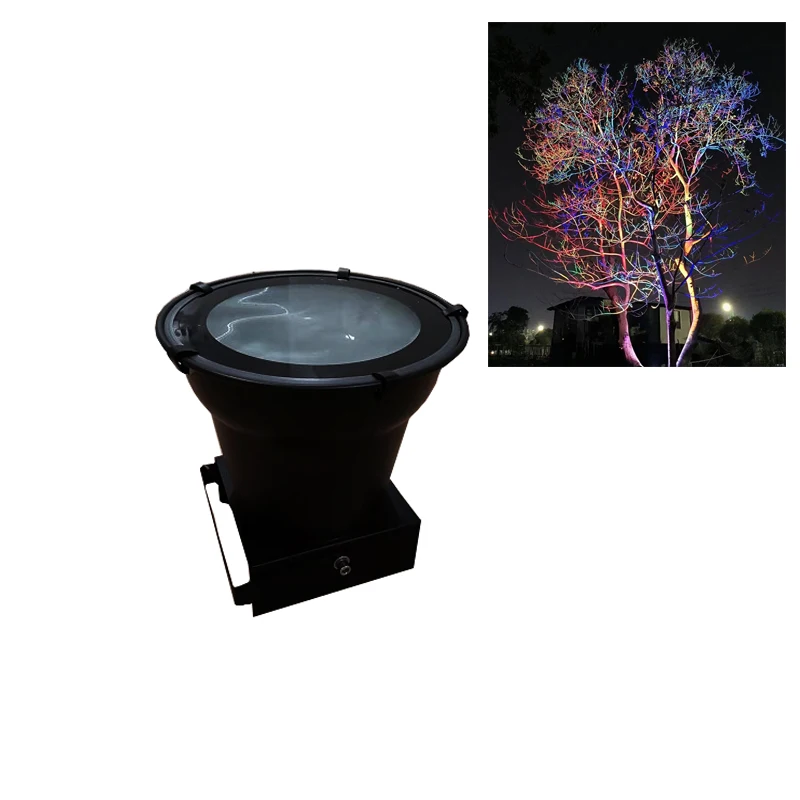 2022 New design led lighted palm trees for outside 35W up to 8-15m RGB color moving AC100-2400V IP65