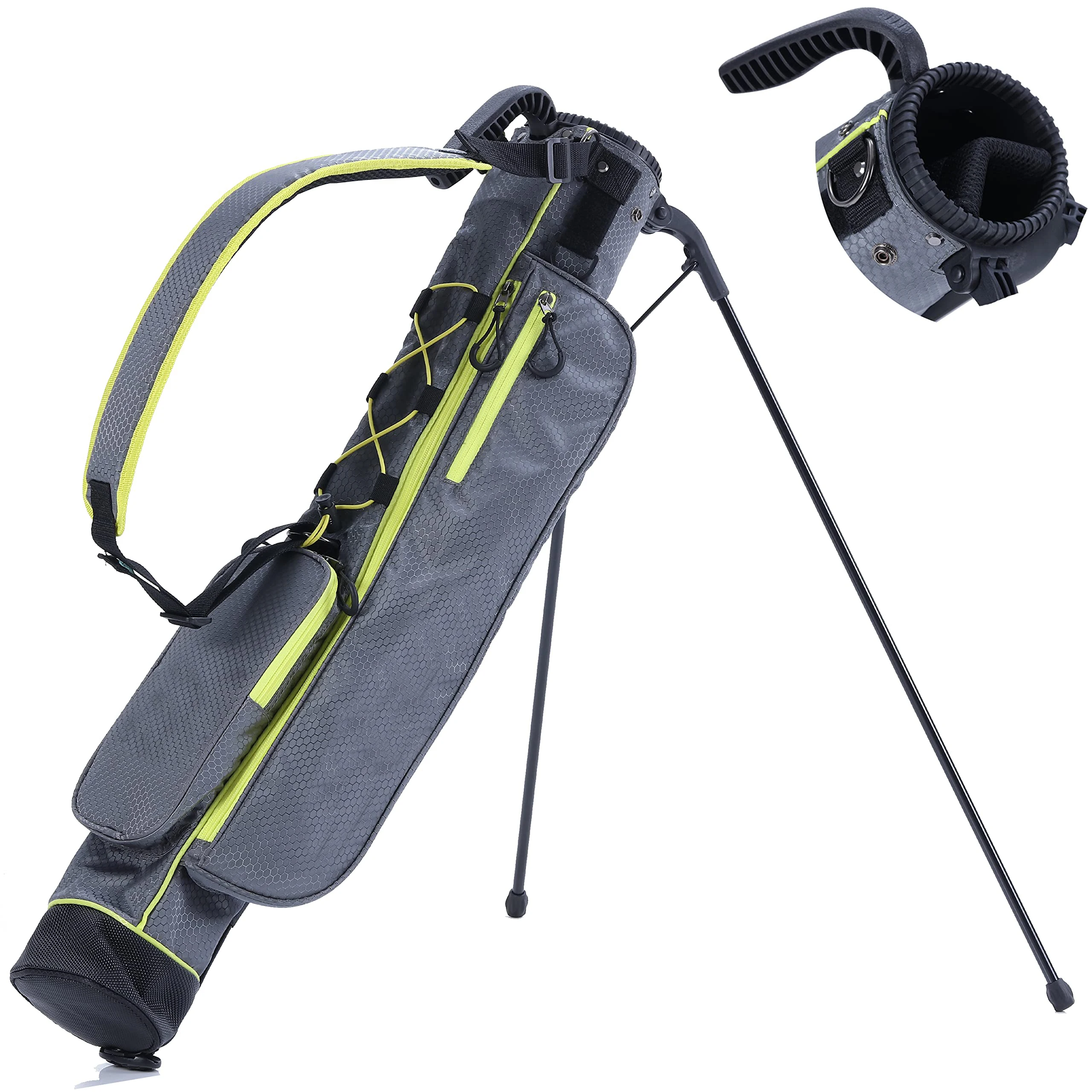 Wholesale Golf Travel Bag Durable Golf Bag with 2 Wheels Protect Your Equipment Lightweight Golf Stand Bag with Strap and Cover 7
