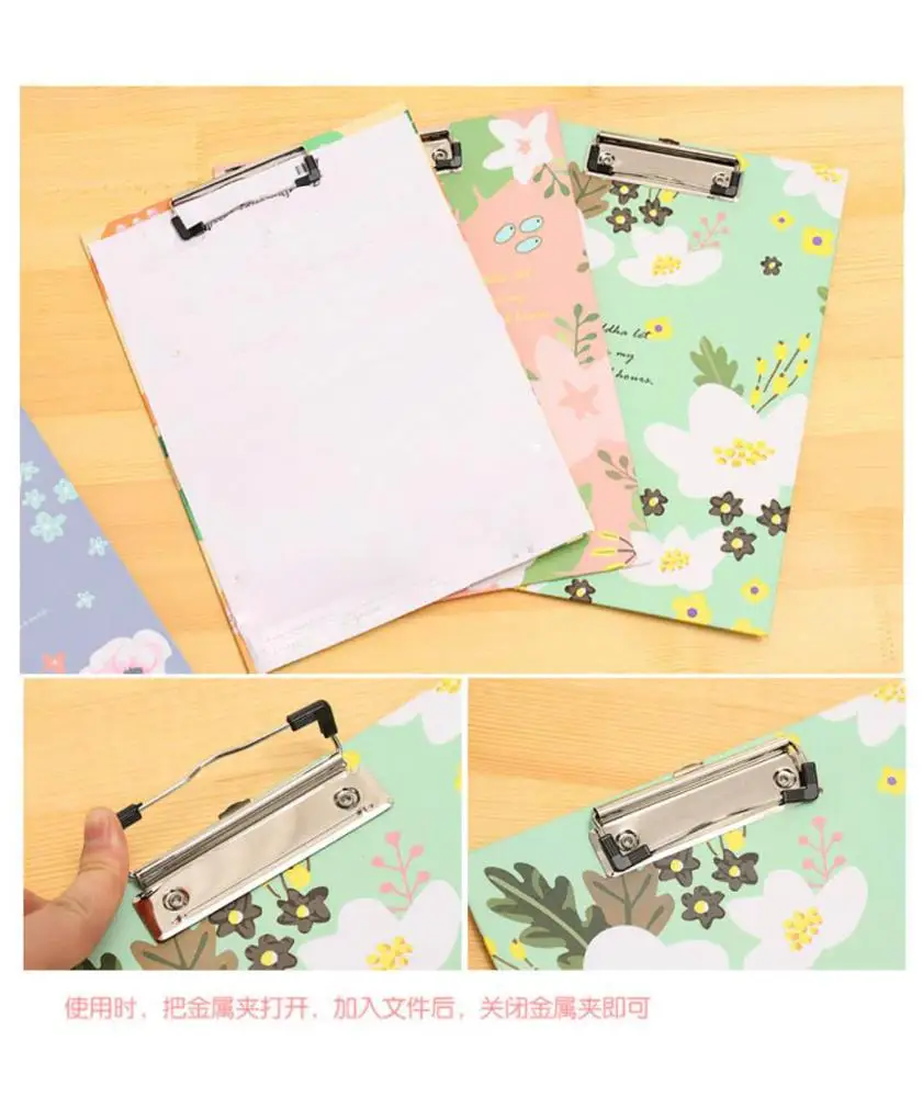 
Fashion Custom Clipboard A4 Candy Color Animal Flower Clipboard 