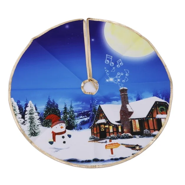 Wholesale Customized Logo Christmas Tree Dress Good Looking Stocked Christmas Tree Mat Party Supplies