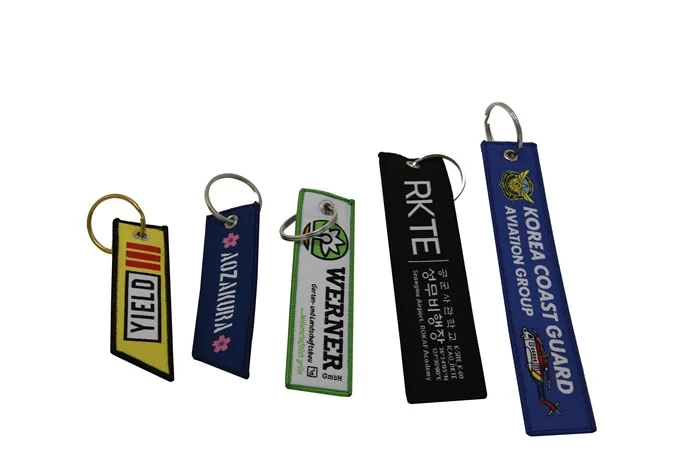 Airborne -Ad Unum Omnes embroidered keychain key chain key ring