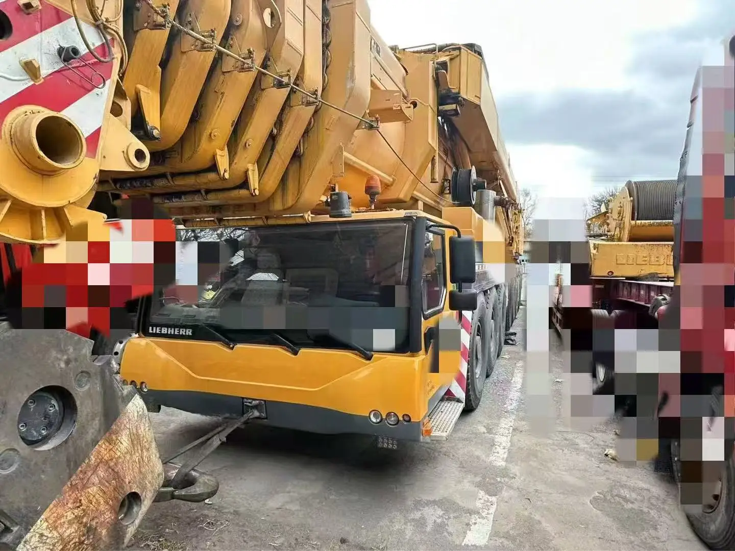 Germany Made Used ltm1500-8.1 LTM1220 220T 500t all terrain crane  Terex Liebherr LTM1250  LTM1350 GMK6300 AC350 350T Crane