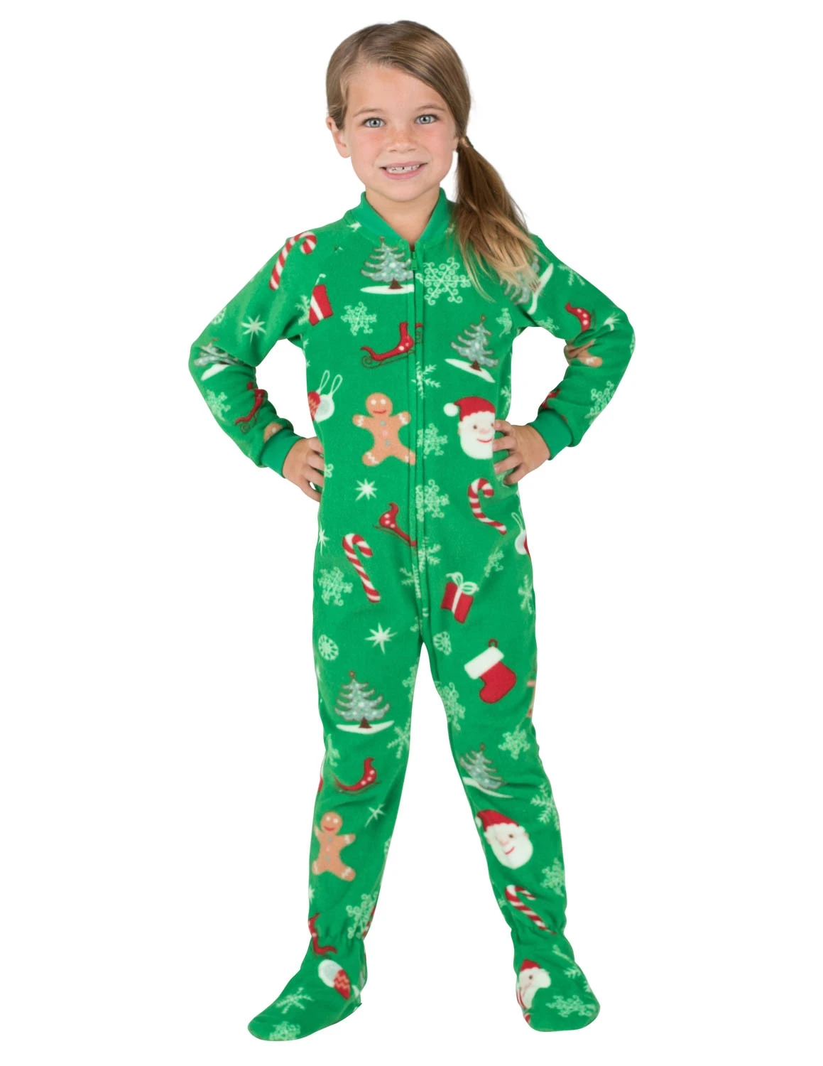 RTS Poly Polar Fleece Family Matching Baby and Toddler Pajamas for Christmas