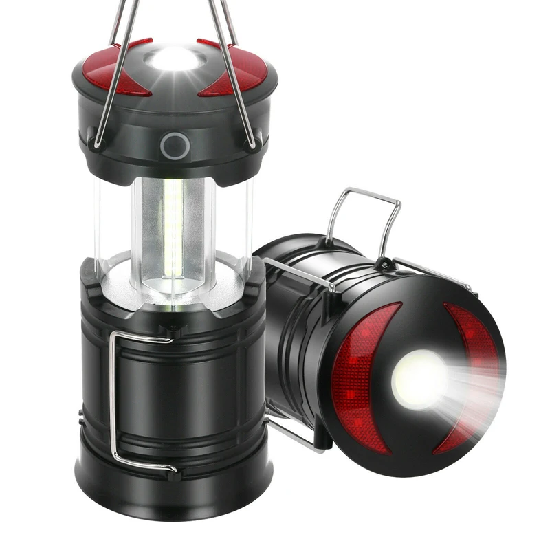 Складной светодиодный фонарь для кемпинга, Ультраяркий портативный уличный COB светильник для экстренного освещения, палатки, подвесной светильник, фонарь для кемпинга