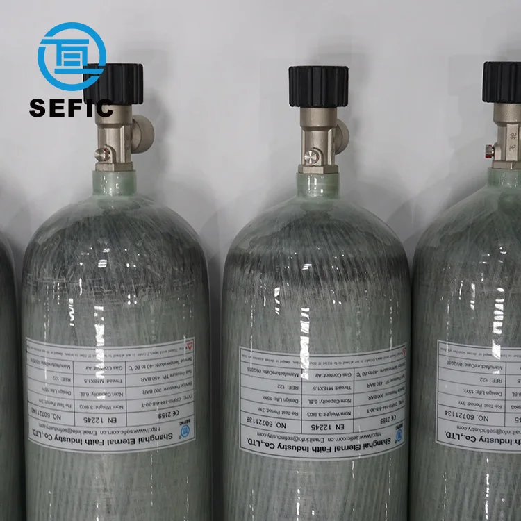 6.8l 4500psi Composite Carbon Fiber Cylinder Scuba Air Cylinder Diving