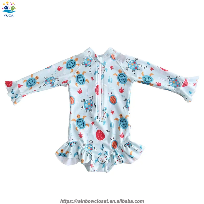 High Quality Unisex Floral Print Waterproof Swimsuit Baby Girl Swimming Pants Vintage Style Swimwear