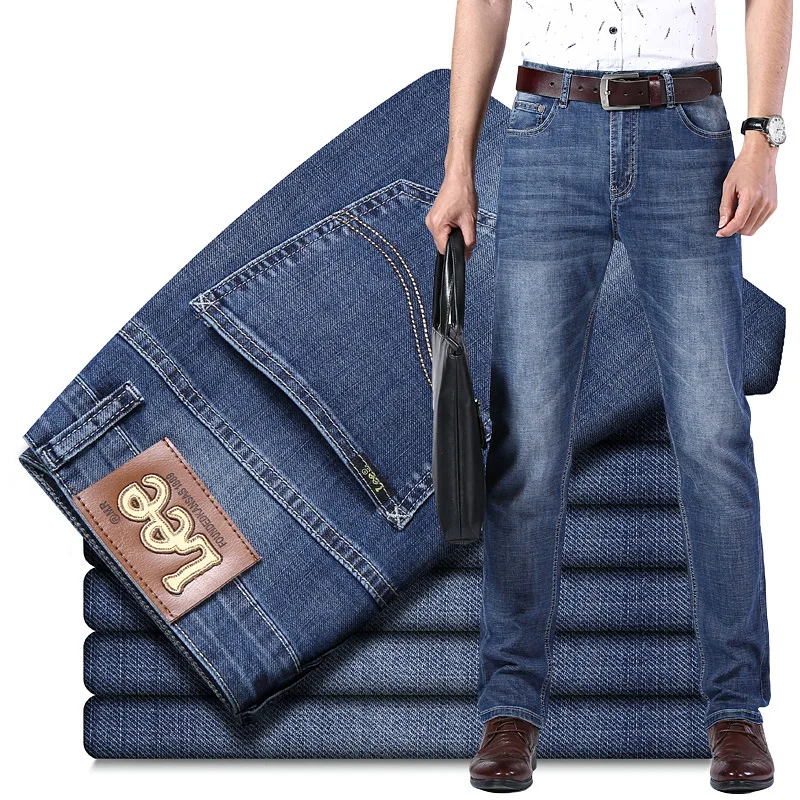 2022 fashion trouser blue custom he-man denim pant baggy pantalon stylish mens jeans