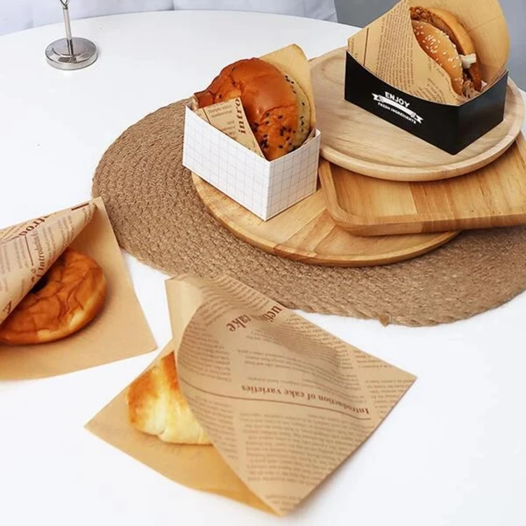 Custom Cheap Food Packaging Brown Kraft Paper Bread Bag,Wholesale Accept Custom Greaseproof Food Paper Bag