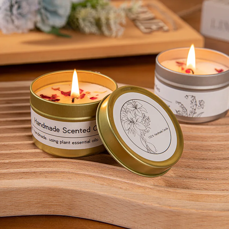 Hot Sell Women and Men Gift Long Lasting Handmade Highly Scented Soy Bean Wax Candle
