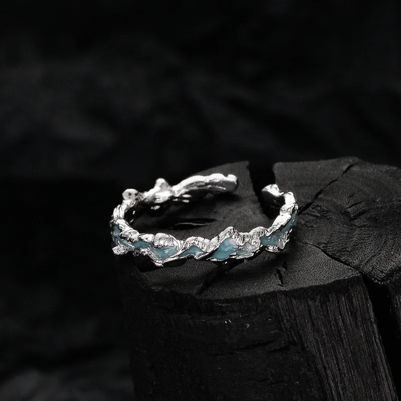 Hot Sale Glacial lake Designer Series Ring Jewelry 925 Sterling Silver blue sapphire rings for girls and women