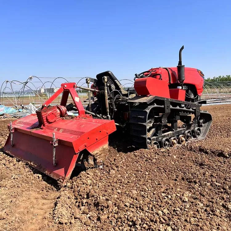 Hot Sale Dry Field Corn Sowing Ditching Fertilizing Integrated Mini Crawler Rotary Tillage Machine With CE Certified
