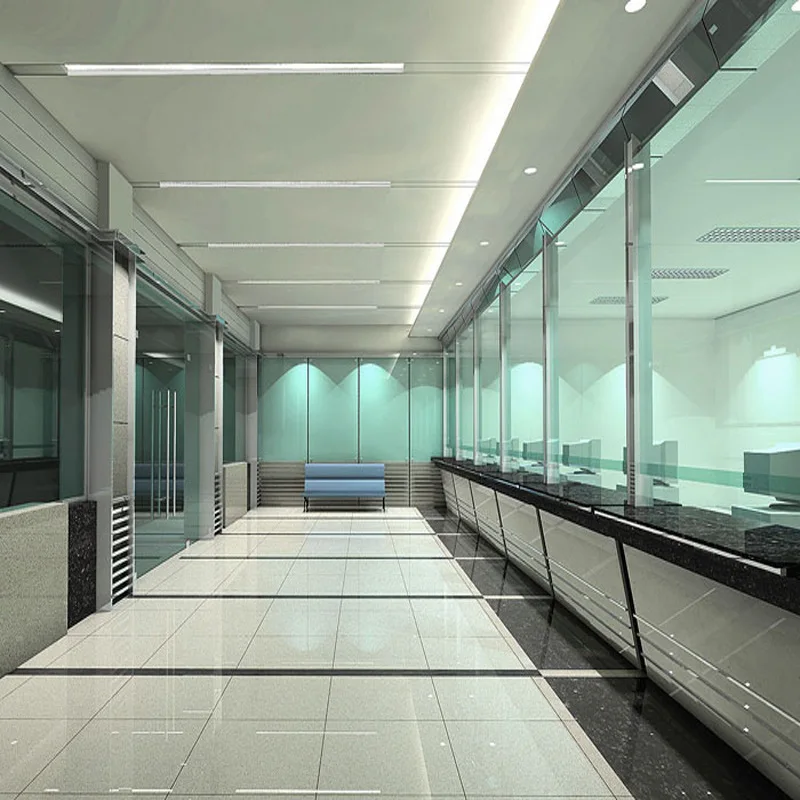 High quality toughened safety bulletproof glass car bank display windows door wall panels vidrio