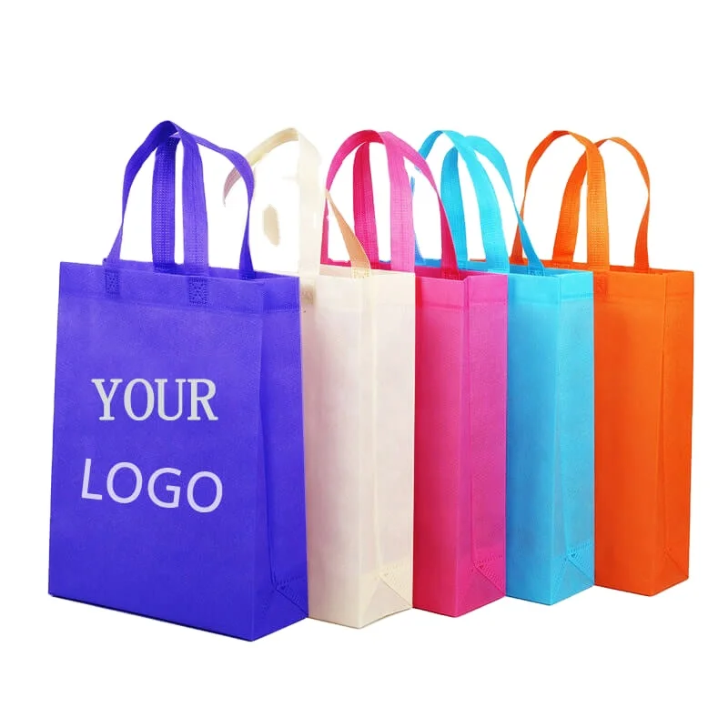 Fabric Manufacturer Wholesale Eco Tote Non Woven Bag With Zipper Promotional Image Shopping Bag Reusable Tshirt Bag Customizable