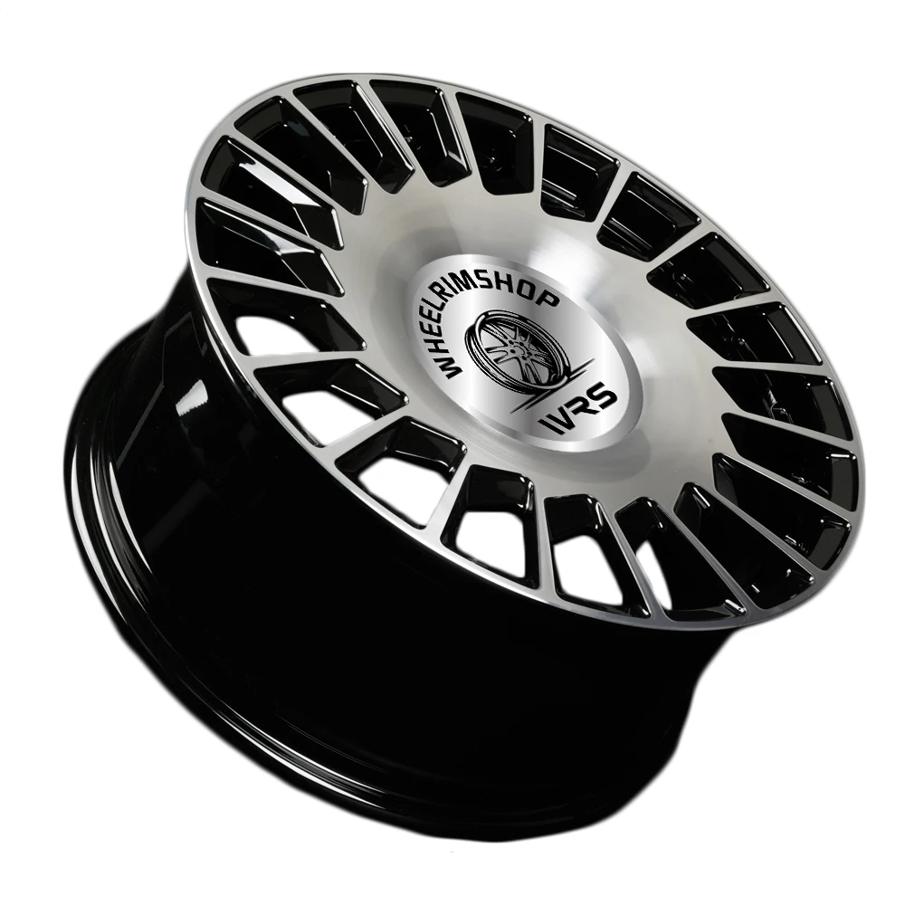 WR-32 China Suppliers OEM Wheels 17 inch Rims Deep Dish Black Rims 19 Passenger Car Wheels  For BMW Maserati Porsche