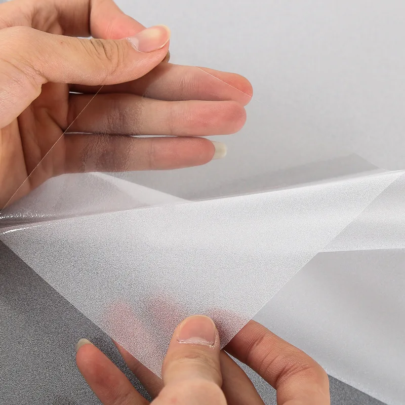 Frosted Film Glass Window Sticker Static Clings Non Adhesive Opaque Vinyl Decorative Custom Stickers frost glass film