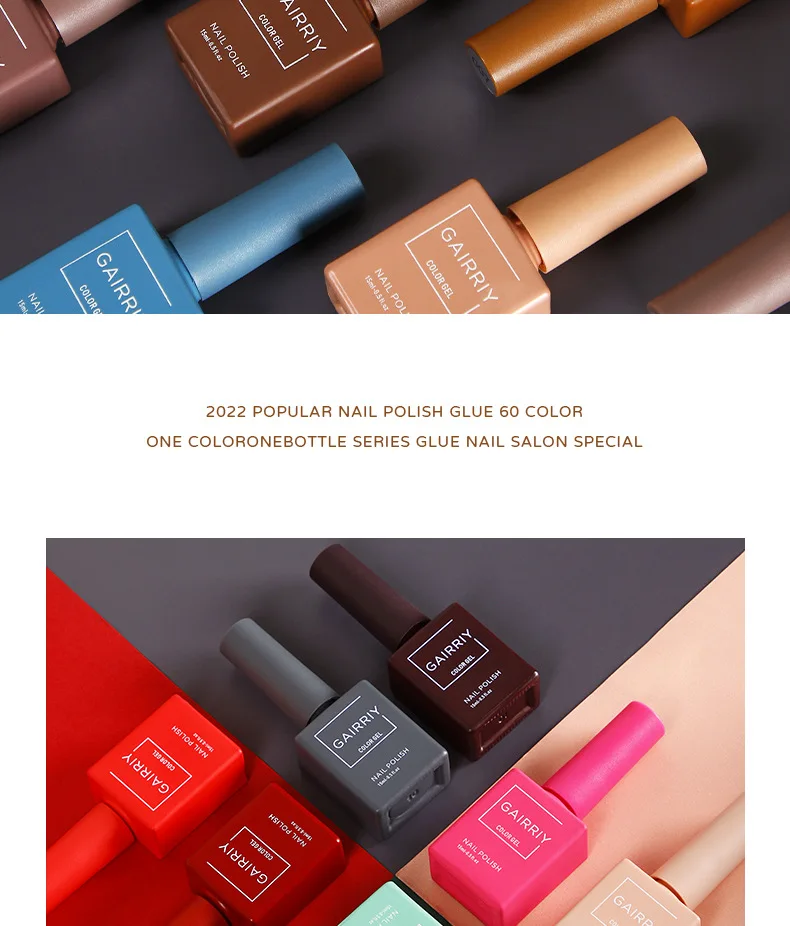 Factory Wholesale 60 Colors Vegan Gel Nail Polish Uv Led   Kit Private Label    Set 15 Ml For  Salon