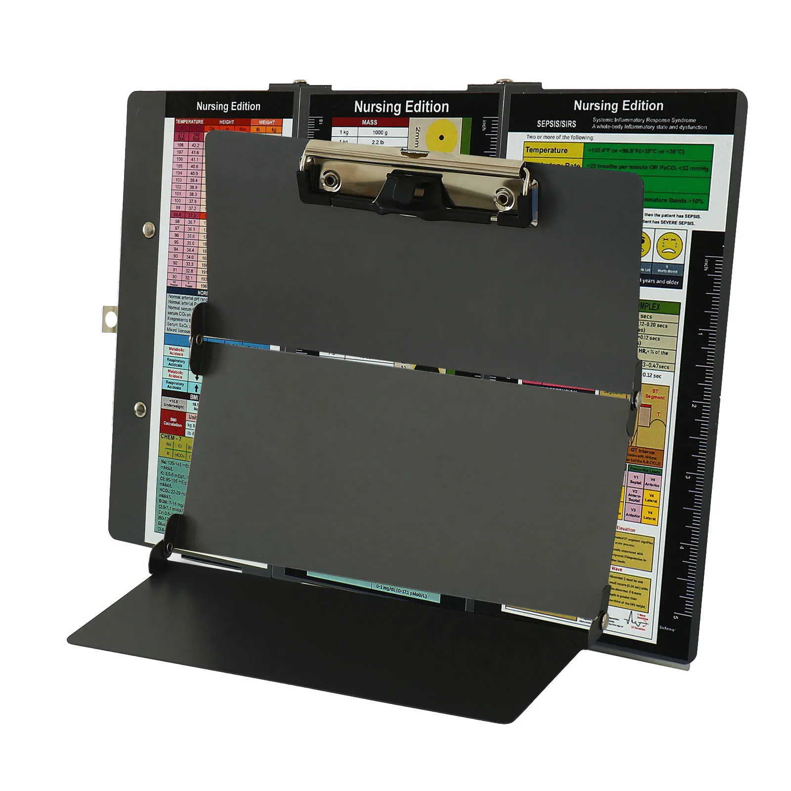 Буфер обмена для кормящих и медицинских изданий шпаргалки 3 слоя алюминиевый складной зажим медсестер блокнот студентов