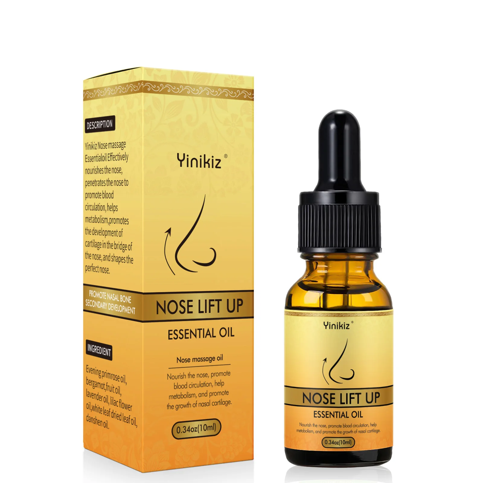 Pure Natural Peppermint Orange Oiled Collagen Firming Moisturizing Nasal Bone Remodeling Nose Heighten Rhinoplasty Smaller