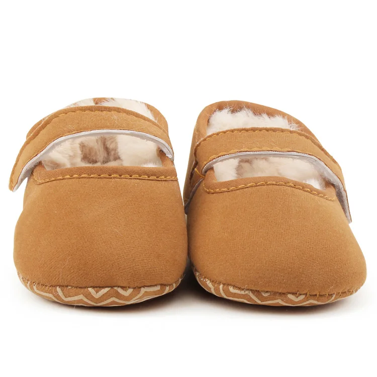 
Wholesale hIgh quality suede wool material toddler warm baby winter shoes for girls 